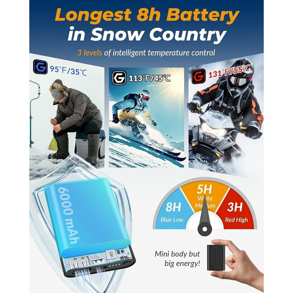 Men Black soft and warm heated Unisex Balaclava Snowboard Cold Protection - Picture 3 of 8